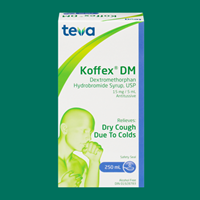 Koffex DM Dextromethorphan Hydrobromide Syrup Relieves Dry Cough Due to Colds